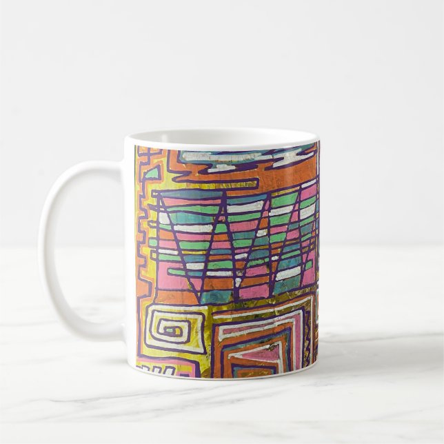 Moderne Kunst Maze Kaffeetasse (Links)
