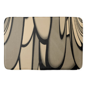 Moderne Kunst Melken Brown Hues Badematte