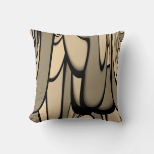 Moderne Kunst Melken Brown Hues Kissen