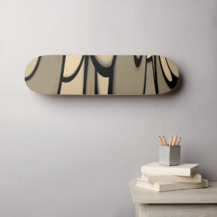 Moderne Kunst Melken Brown Hues Skateboard