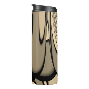 Moderne Kunst Melken Brown Hues Thermosbecher