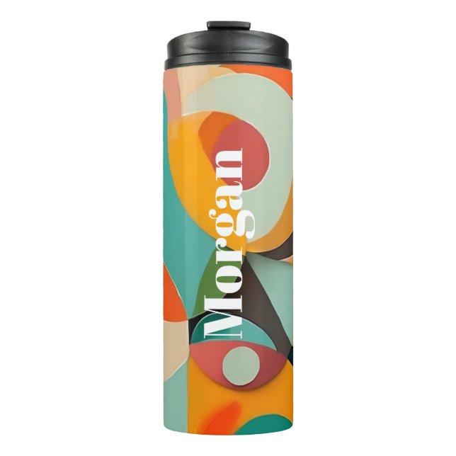 Moderne Kunst Mitte des Jahrhunderts, Vertikaler N Thermosbecher (Vorderseite)