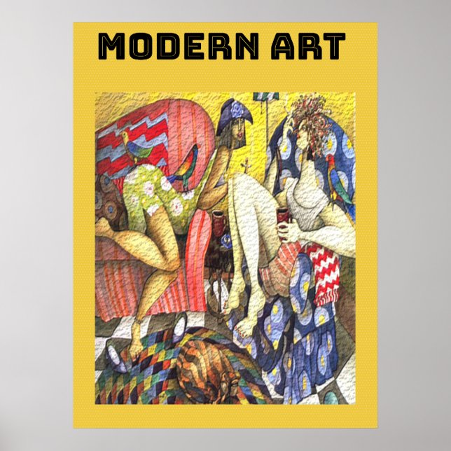 Moderne Kunst Poster (Vorne)