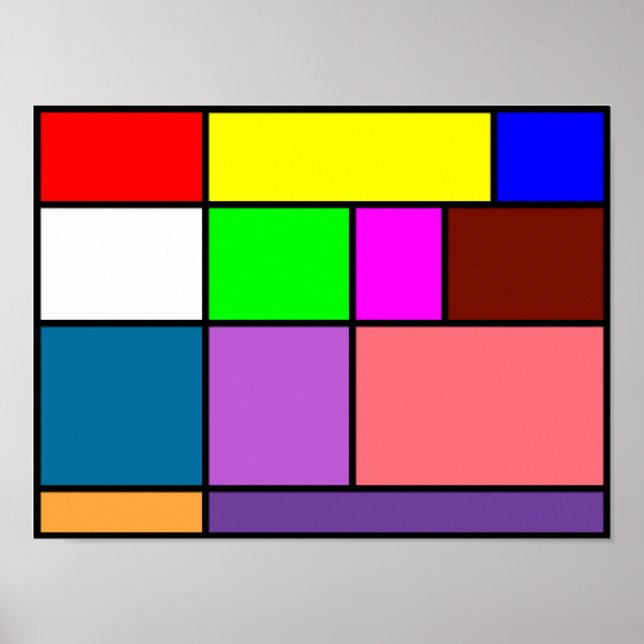 Moderne Kunst Poster (Vorne)