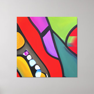Moderne Kunst, repräsentativ für unsere Gesellscha Leinwanddruck