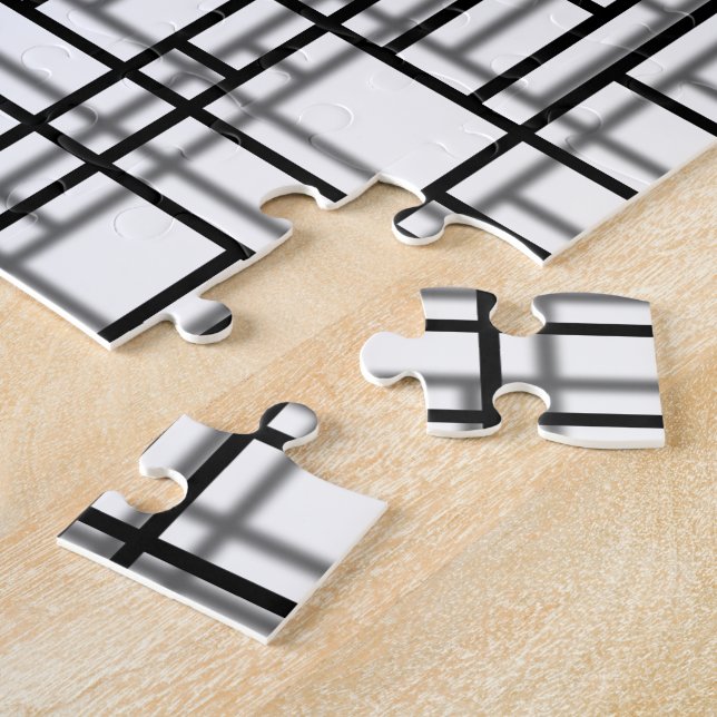Moderne Kunst Schattenraster Puzzle (Seite)