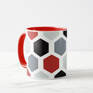 Moderne Kunst Sechseckmuster Tasse