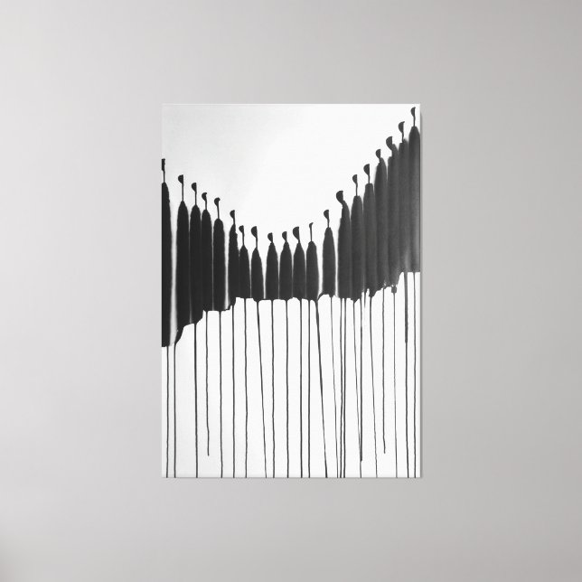 Moderne Kunst und unpersönliche Gesellschaft Leinwanddruck (Vorderseite)