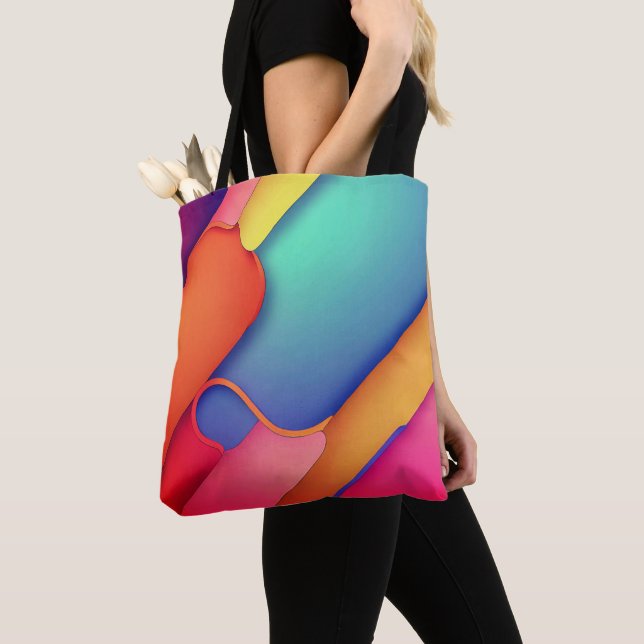 Moderne Kunstdesign-Falten der Farbe (Von Nahem)