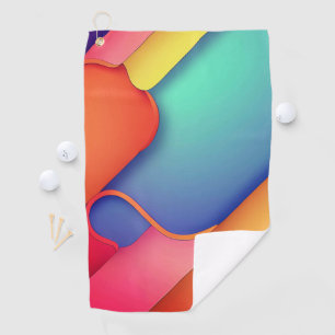 Moderne Kunstdesign-Falten der Farbe Golfhandtuch