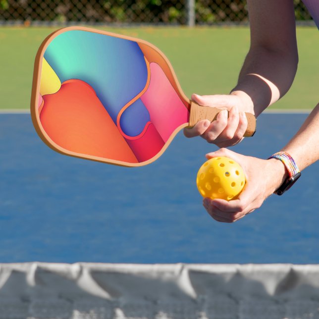 Moderne Kunstdesign-Falten der Farbe Pickleball Schläger (InSitu)