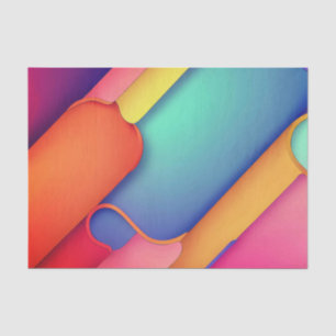 Moderne Kunstdesign-Falten der Farbe Seidenpapier