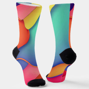 Moderne Kunstdesign-Falten der Farbe Socken
