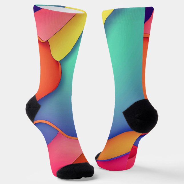 Moderne Kunstdesign-Falten der Farbe Socken (Gewinkelt)