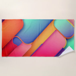 Moderne Kunstdesign-Falten der Farbe Strandtuch