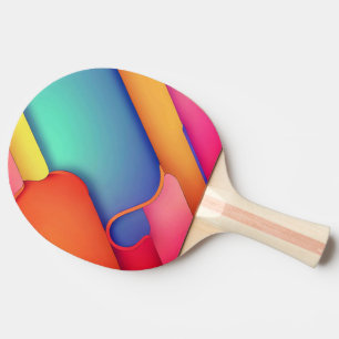 Moderne Kunstdesign-Falten der Farbe Tischtennis Schläger