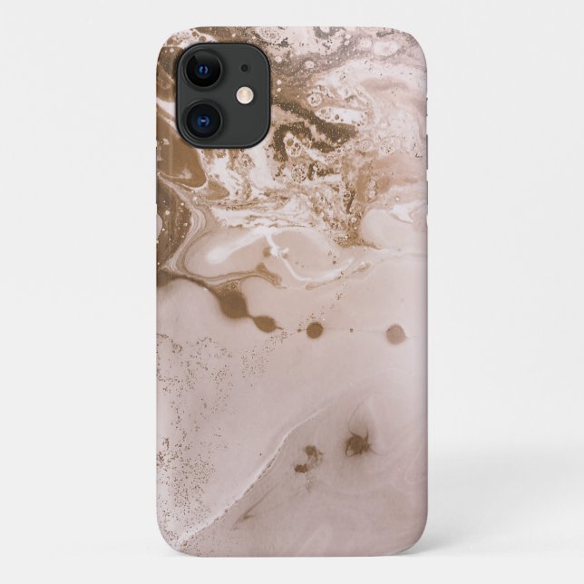 Moderne Kunstfilme Rosa Wirbel Case-Mate iPhone Hülle (Rückseite)