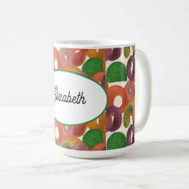 Moderne künstlerische Herbstfarbige Muster Kaffeetasse