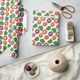 Moderne künstlerische herbstliche Farbgebung Geschenkpapier