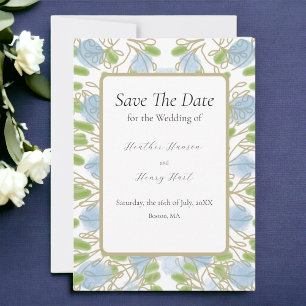 Moderne künstlerische Hochzeit Save The Date
