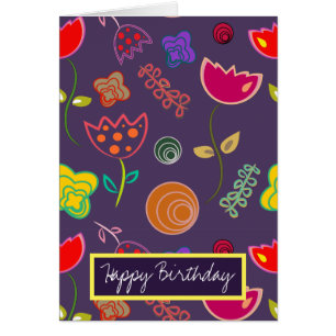 Moderne künstlerische lila und rosa Blume