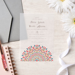 Moderne künstlerische Motiv Stil Mandala Hochzeit
