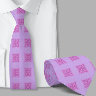 Moderne künstlerische rosa geometrische Halsbindem Krawatte
