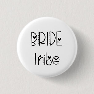 Moderne Künstlerische Schriftart Bride Stamm Typog Button
