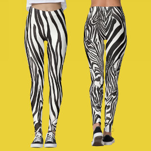 Moderne, Künstlerische Zebrastreifen Leggings