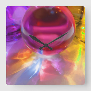 Moderne Kunstmauer Quadratische Wanduhr