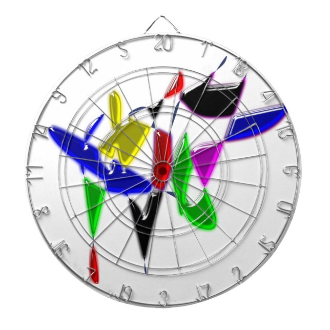 Moderne Kunsttextur Dartscheibe (vorne)