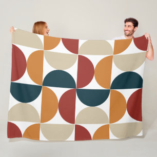 Moderne Kupferglüherei aus dem Mittelalter Fleecedecke