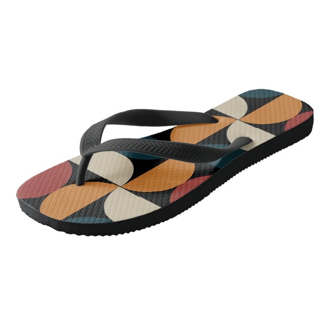 Moderne Kupferglüherei aus dem Mittelalter Flip Flops (Schrägansicht)