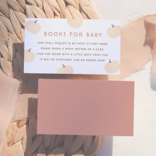 Moderne Kürbis-Bücher für Baby-Baby-Party Begleitkarte