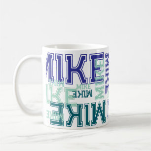 Moderne kurze 4-Buchstaben-Name-Typografie  Kaffeetasse