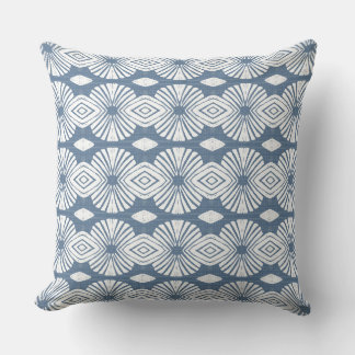 Moderne Küstenblaue und Weiße Wurfkissen Kissen