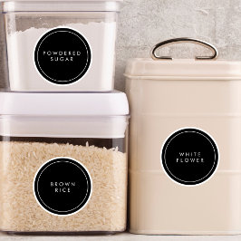 Moderne Labels für die Küchen- und Pantry-Aufbewah