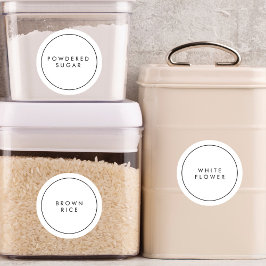 Moderne Labels für die Küchen- und Pantry-Aufbewah
