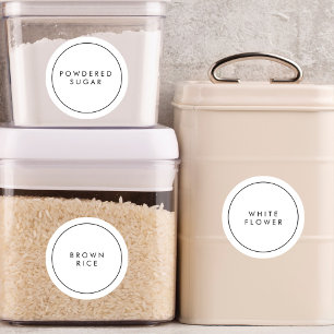 Moderne Labels für die Küchen- und Pantry-Aufbewah