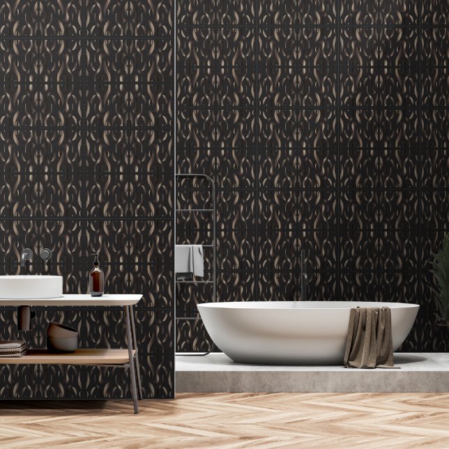 Moderne Labyrinth-Luxus Tapete (Badezimmer)