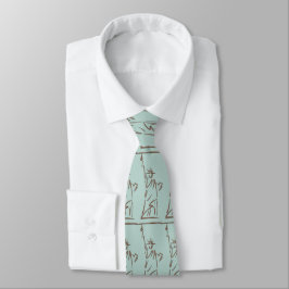 Moderne Lady Liberty Copper Patina auf Glacier Blu Krawatte