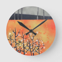 Moderne Landschaft Art Orange