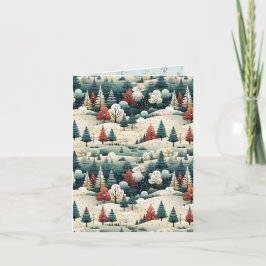 Moderne Landschaft Weihnachten Karte