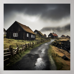 Moderne Landschaftswandkunstfotos Poster