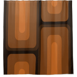 Moderne, lange Rechtecke aus dem Mittelalter verbl Duschvorhang