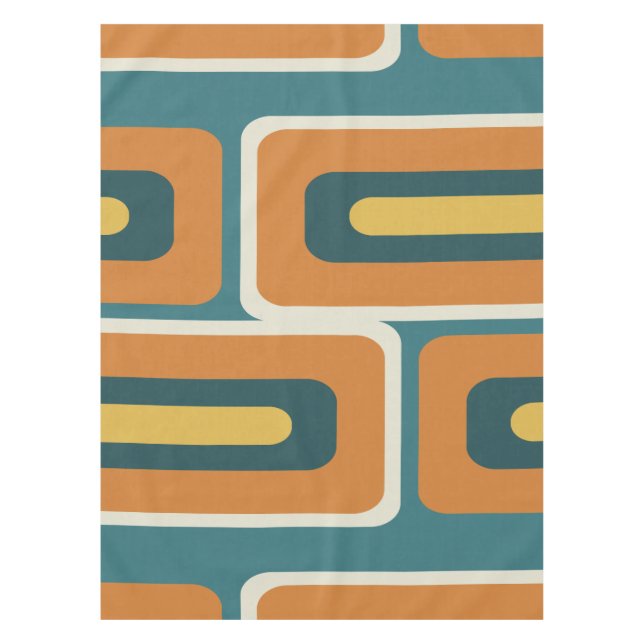 Moderne, lange Rechtecke, farbig 1. Jahrhundert Tischdecke (Vorderseite)