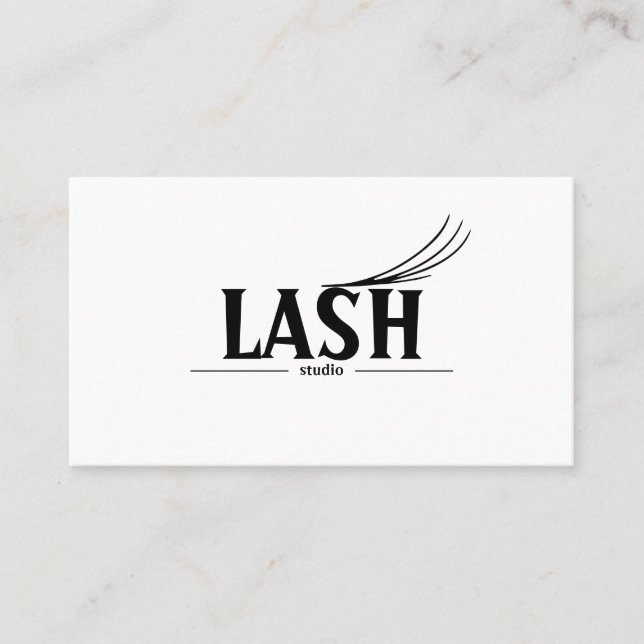 Moderne Lashes & Brows Business Card Visitenkarte (Vorderseite)