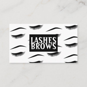 Moderne Lashes & Brows Business Card Visitenkarte