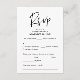 Moderne Lässige Eleganz, UAWG, Schwarzer Schriftar Begleitkarte