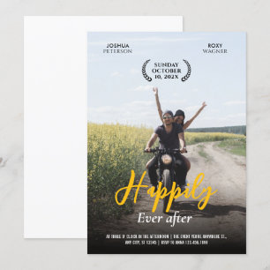 Moderne Lässige Hochzeit Einladung